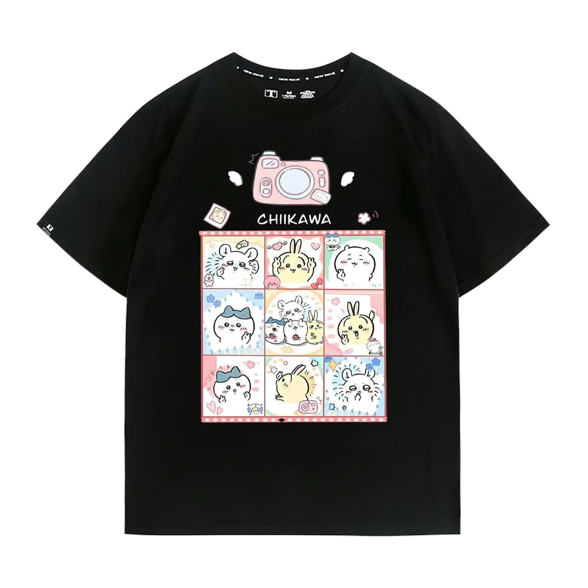 可愛いキャラ ゆるかわ トップス カメラ ユニセックス 半袖Ｔシャツ