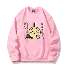 可愛いキャラ ゆるかわ トップス お疲れ様です ユニセックス 長袖 スウェット