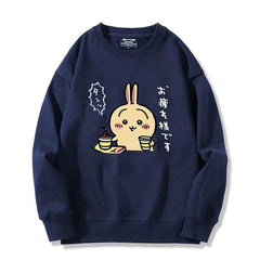 可愛いキャラ ゆるかわ トップス お疲れ様です ユニセックス 長袖 スウェット