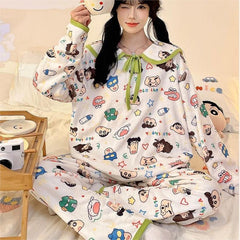 可愛いキャラ ゆるかわ 裏起毛 ルームウェア 寝間着 パジャマ レディース セットアップ