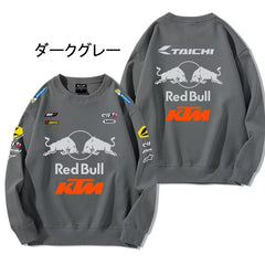 バイカースタイル トップス RED BULL KTM デザイン ユニセックス 長袖 スウェット