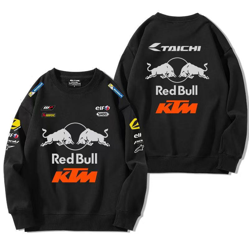 バイカースタイル トップス RED BULL KTM デザイン ユニセックス 長袖 スウェット