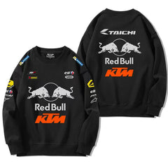 バイカースタイル トップス RED BULL KTM デザイン ユニセックス 長袖 スウェット
