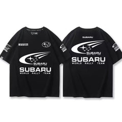 バイカースタイル トップス モータースポーツテイスト ユニセックス 半袖Ｔシャツ