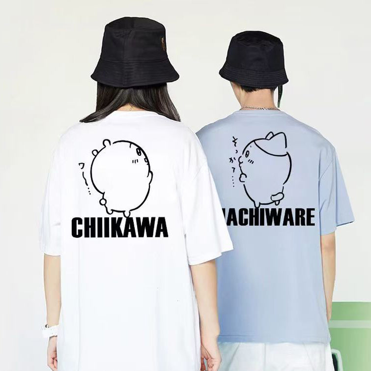 可愛いキャラ ゆるかわ トップス 歌を歌う ユニセックス 半袖Ｔシャツ