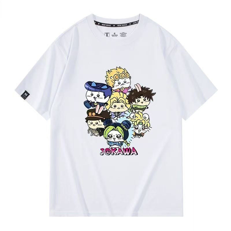 可愛いキャラ ゆるかわ トップス 黄金の精神! ユニセックス 半袖Ｔシャツ