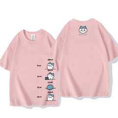 可愛いキャラ ゆるかわ トップス 頑張った一日 ユニセックス 半袖Ｔシャツ