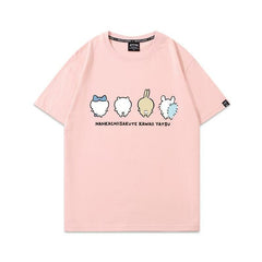 可愛いキャラ ゆるかわ トップス 可愛い後ろ姿 ユニセックス 半袖Ｔシャツ
