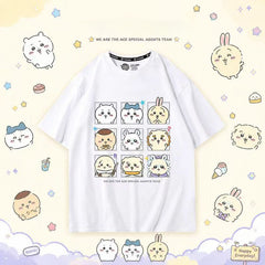 可愛いキャラ ゆるかわ トップス ACE AGENTS ユニセックス 半袖Ｔシャツ