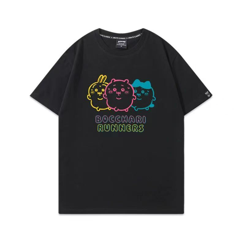 可愛いキャラ ゆるかわ トップス RUNNERS ユニセックス 半袖Ｔシャツ