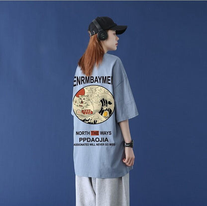 買わなきゃ損 シンプル プリント ラウンドネック 半袖 Ｔシャツ 大人カジュアル fashion ootd 夏コーデ ファッション coordinateコーディネート 夏服 カジュアルコーデ 今日のコーデ 大人コーデ レディース