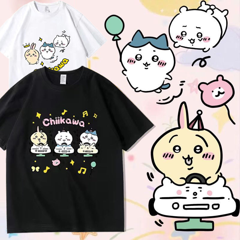 可愛いキャラ ゆるかわ トップス 誕生日 ユニセックス 半袖Ｔシャツ