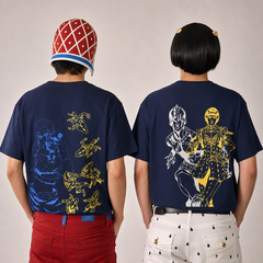 スタンド使い イラスト トップス 22タイプのプリントデザイン ユニセックス 半袖Ｔシャツ