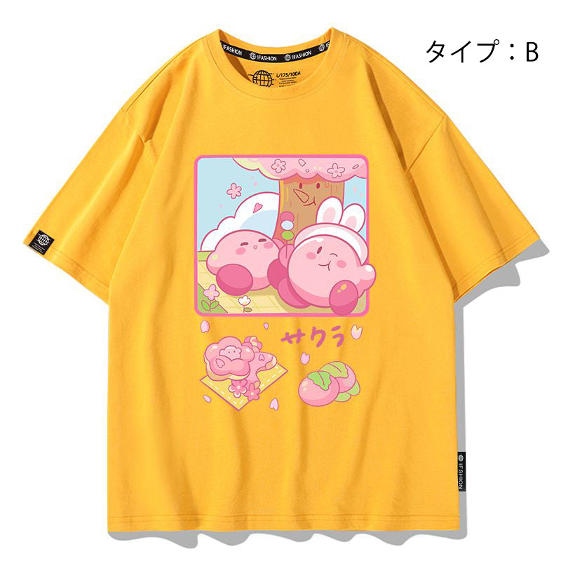 キャラクターシリーズ トップス カービィのに日常 ‌ユニセックス 半袖Ｔシャツ