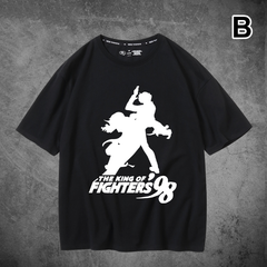 キャラクター トップス 格闘ゲーム風 ユニセックス 半袖Ｔシャツ