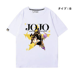 スタンド使い イラスト トップス 星柄グラフィック ユニセックス 半袖 Ｔシャツ