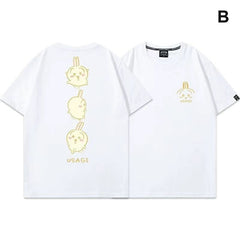 可愛いキャラ ゆるかわ トップス 楽しい気分 ユニセックス 半袖Ｔシャツ
