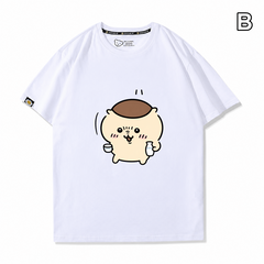 可愛いキャラ ゆるかわ トップス ごくごくまんじゅう ユニセックス 半袖Ｔシャツ