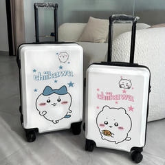 可愛いキャラ ゆるかわ キャリーケース 学生向け TSAロック、ドリンクホルダー付き 旅行用 ユニセックス キャリーバッグ