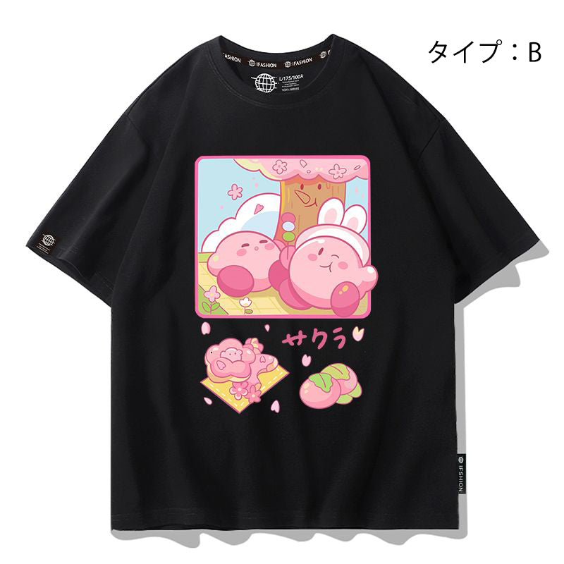 キャラクターシリーズ トップス カービィのに日常 ‌ユニセックス 半袖Ｔシャツ
