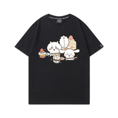 可愛いキャラ ゆるかわ トップス カップケーキ ユニセックス 半袖Ｔシャツ