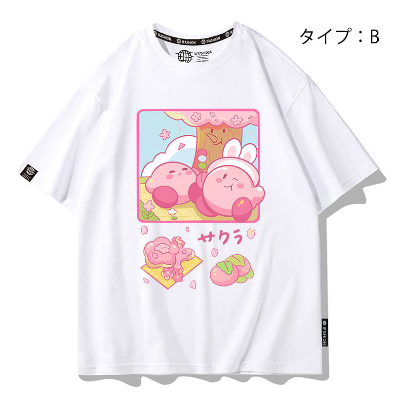 キャラクターシリーズ トップス カービィのに日常 ‌ユニセックス 半袖Ｔシャツ