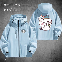 可愛いキャラ ゆるかわ ジャケット マジック&討伐 ユニセックス プリント カジュアル アウター