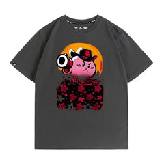 キャラクターシリーズ トップス レッドデッドリデンプションカービィ ‌ユニセックス 半袖Ｔシャツ