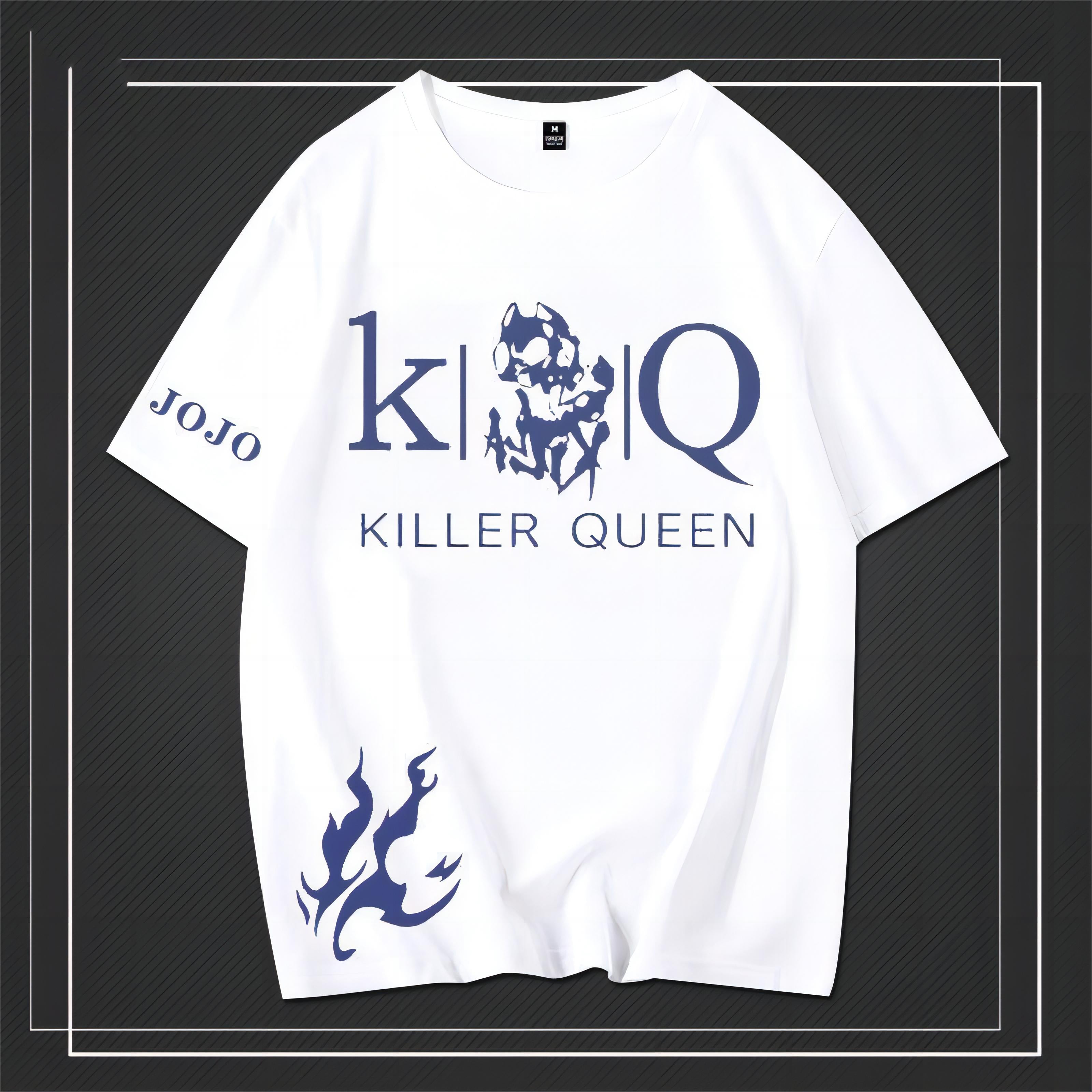 スタンド使い イラスト トップス  Killer Queen ユニセックス 半袖 Ｔシャツ