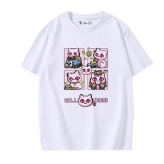 JOJOシリーズ トップス Killer Queen ネコ爆弾 ユニセックス 半袖Ｔシャツ