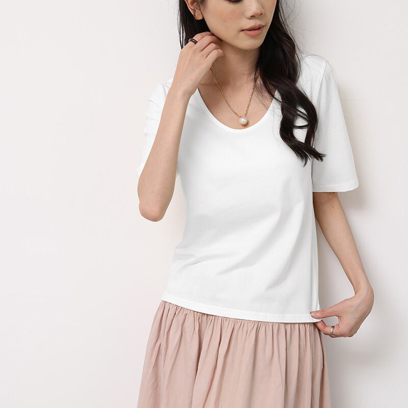 絶対欲しい カジュアル 無地 プルオーバー 半袖 Tシャツ 大人カジュアル fashion ootd 夏コーデ ファッション coordinateコーディネート 夏服 カジュアルコーデ 今日のコーデ 大人コーデ レディース