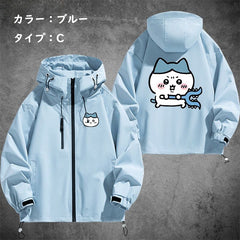 可愛いキャラ ゆるかわ ジャケット マジック&討伐 ユニセックス プリント カジュアル アウター