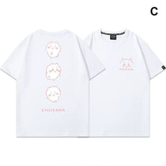 可愛いキャラ ゆるかわ トップス 楽しい気分 ユニセックス 半袖Ｔシャツ