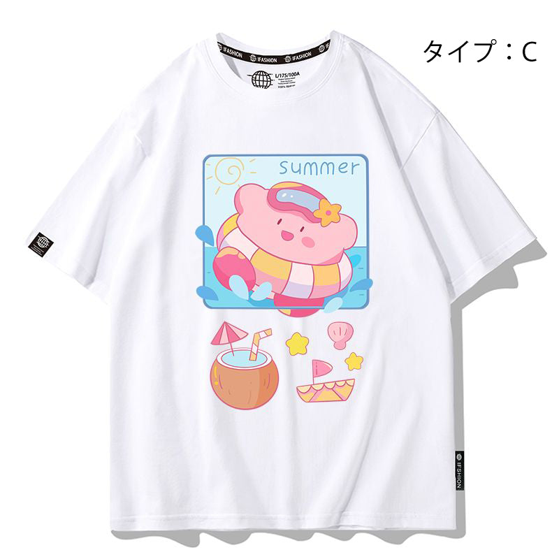 キャラクターシリーズ トップス カービィのに日常 ‌ユニセックス 半袖Ｔシャツ