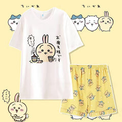 可愛いキャラ ゆるかわ パジャマ まいにちの日常 ユニセックス セットアップ