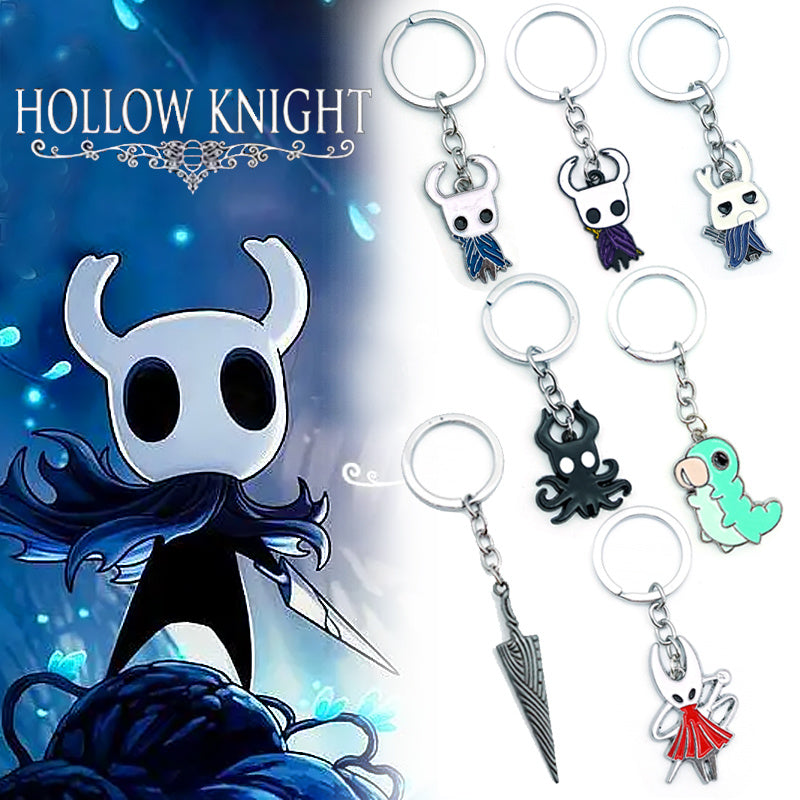 キャラクター  Hollow Knight風 雑貨 メタルキーホルダー キーリング ネックレス 多タイプ展開 ユニセックス
