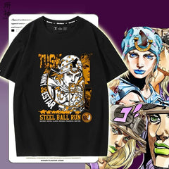 スタンド使い イラスト トップス ウエスタンレース ユニセックス 半袖 Ｔシャツ