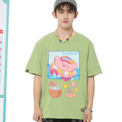 キャラクターシリーズ トップス カービィのに日常 ‌ユニセックス 半袖Ｔシャツ
