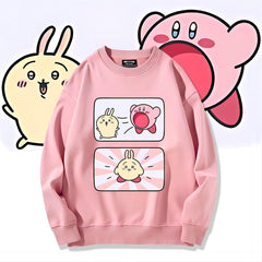 可愛いキャラ ゆるかわ トップス  キャラプリント ユニセックス スウェット