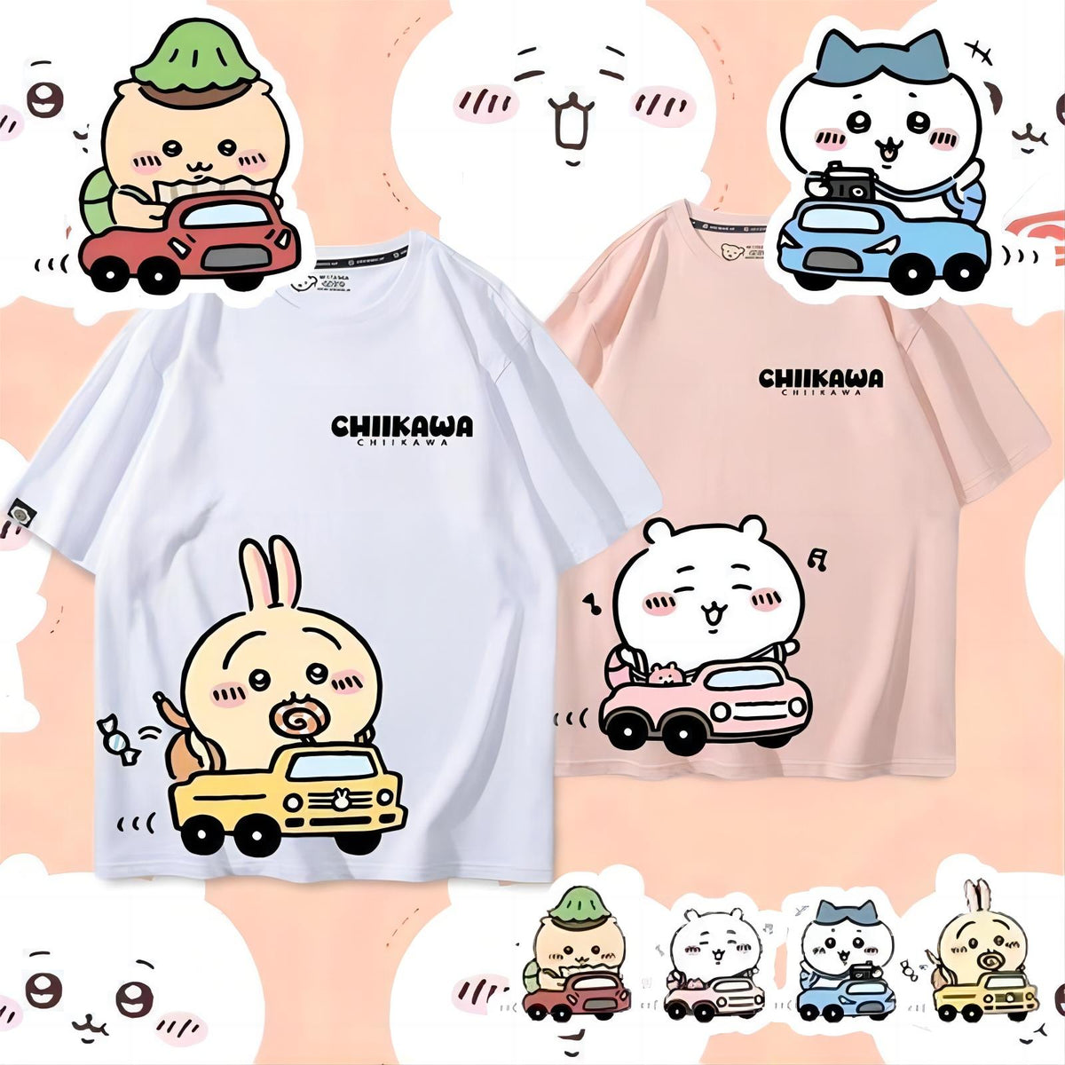 可愛いキャラ ゆるかわ トップス 初心者ドライバー ユニセックス 半袖Ｔシャツ