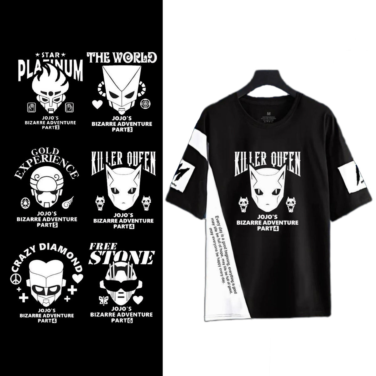 スタンド使い イラスト トップス スタンドパワー ユニセックス 半袖Ｔシャツ