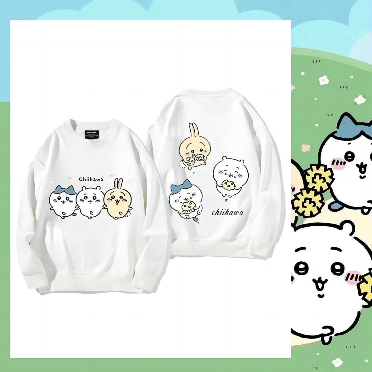 可愛いキャラ ゆるかわ トップス 幸せな生活 ユニセックス 長袖 スウェット