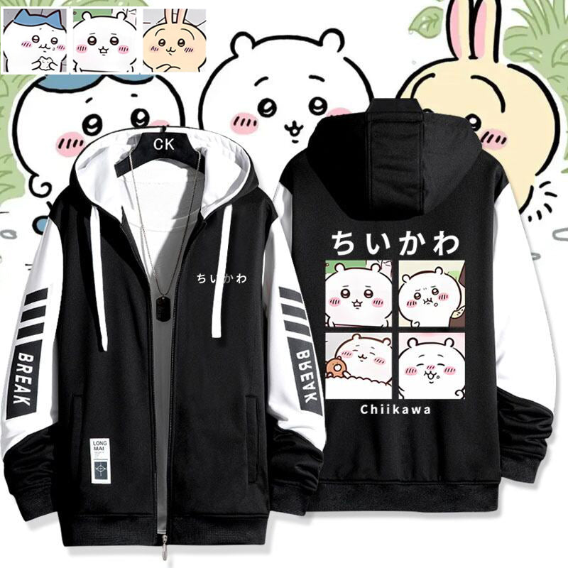 可愛いキャラ ゆるかわ ジャケット 日常 ユニセックス プリント カジュアル アウター