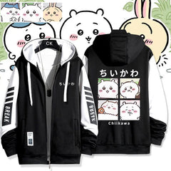 可愛いキャラ ゆるかわ ジャケット 日常 ユニセックス プリント カジュアル アウター