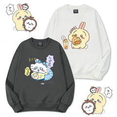 可愛いキャラ ゆるかわ トップス 楽しいゲーム ユニセックス 長袖 スウェット