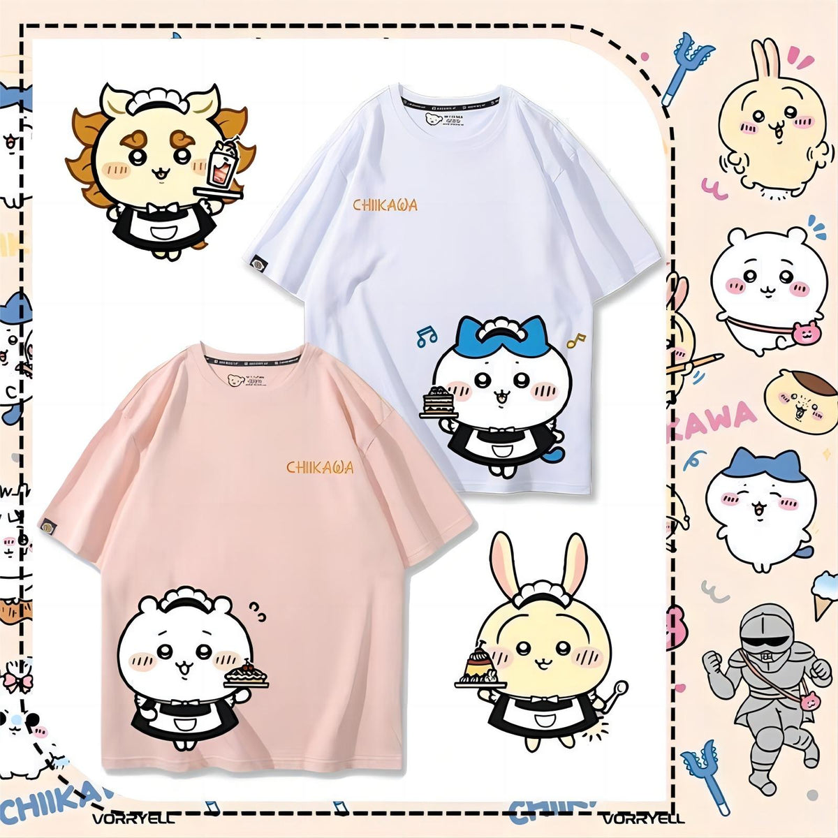 可愛いキャラ ゆるかわ トップス スイーツショップ ユニセックス 半袖Ｔシャツ