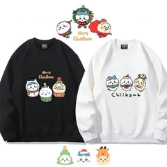 可愛いキャラ ゆるかわ トップス MERRY CHRISTMAS ユニセックス 長袖 スウェット