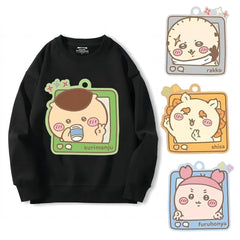 可愛いキャラ ゆるかわ トップス 写真 ユニセックス 長袖 スウェット