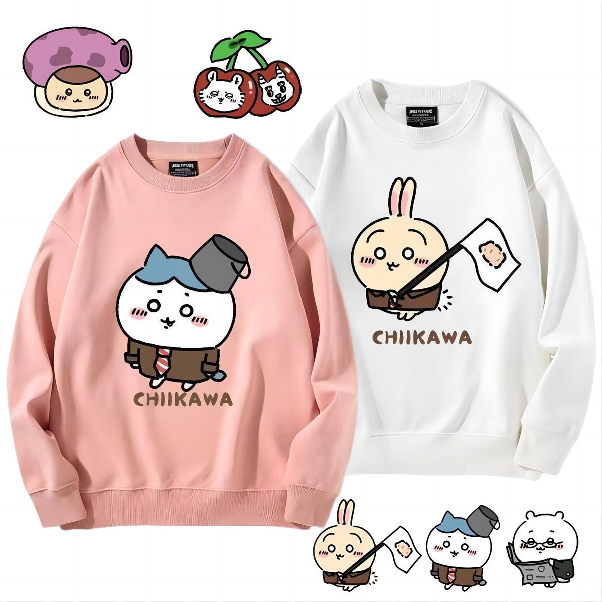 可愛いキャラ ゆるかわ トップス 植物大戦 ユニセックス 長袖 スウェット