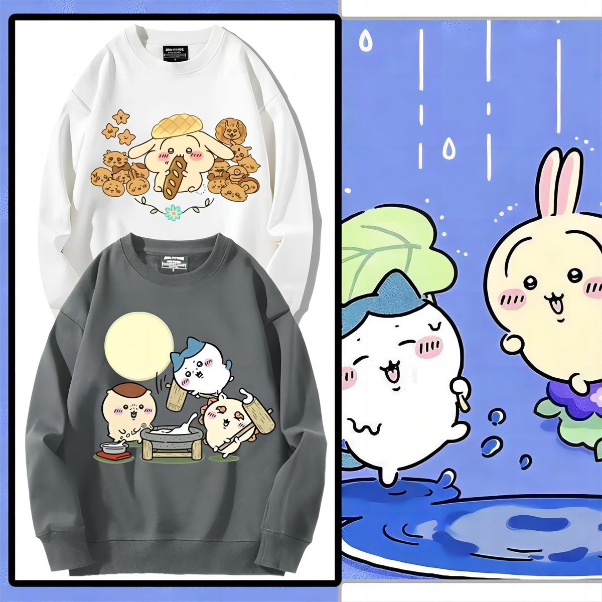 可愛いキャラ ゆるかわ トップス  作り手 ユニセックス 長袖 スウェット